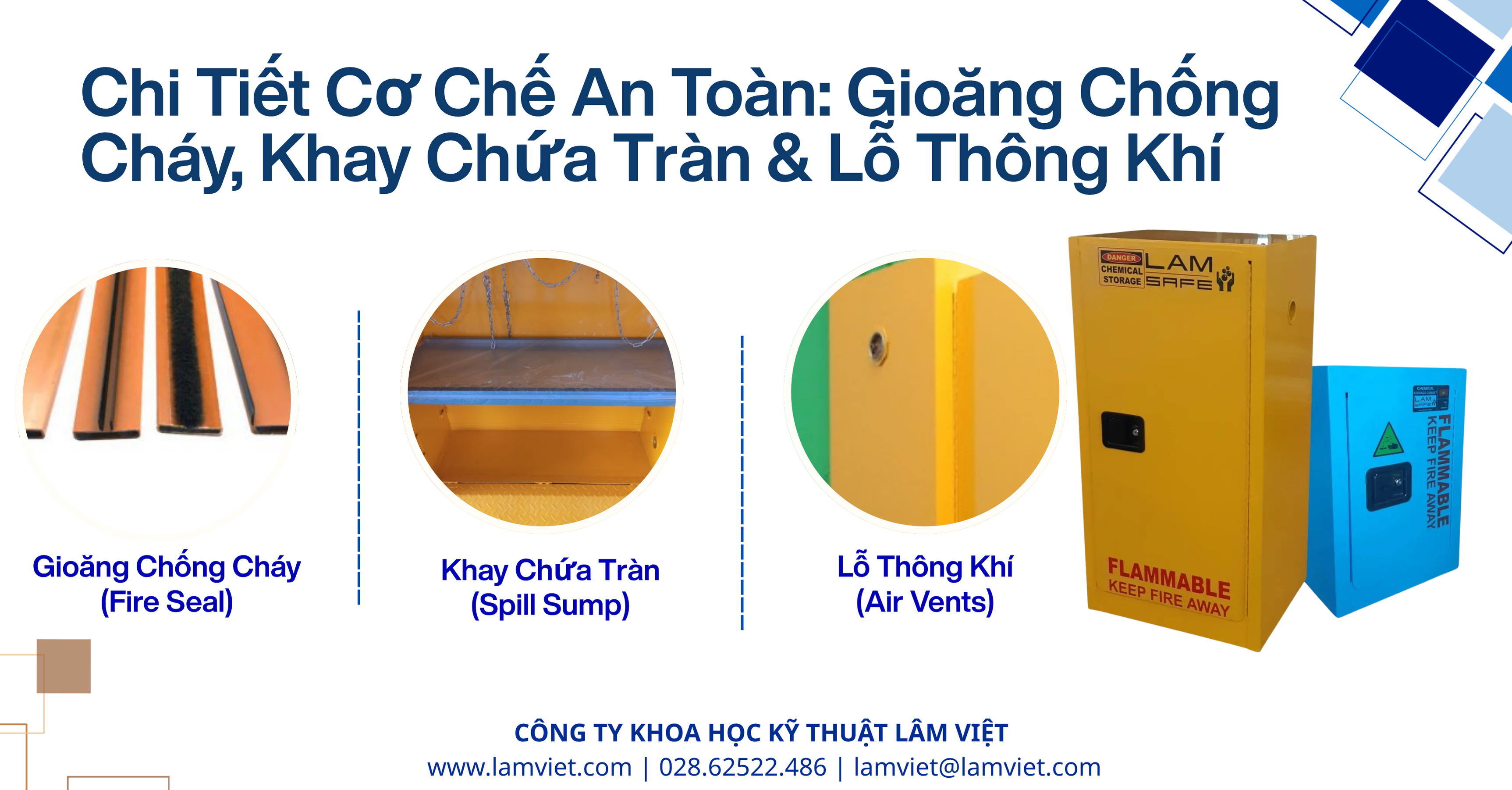 Tủ Lưu Trữ Hóa Chất Chống Cháy LamSafe
