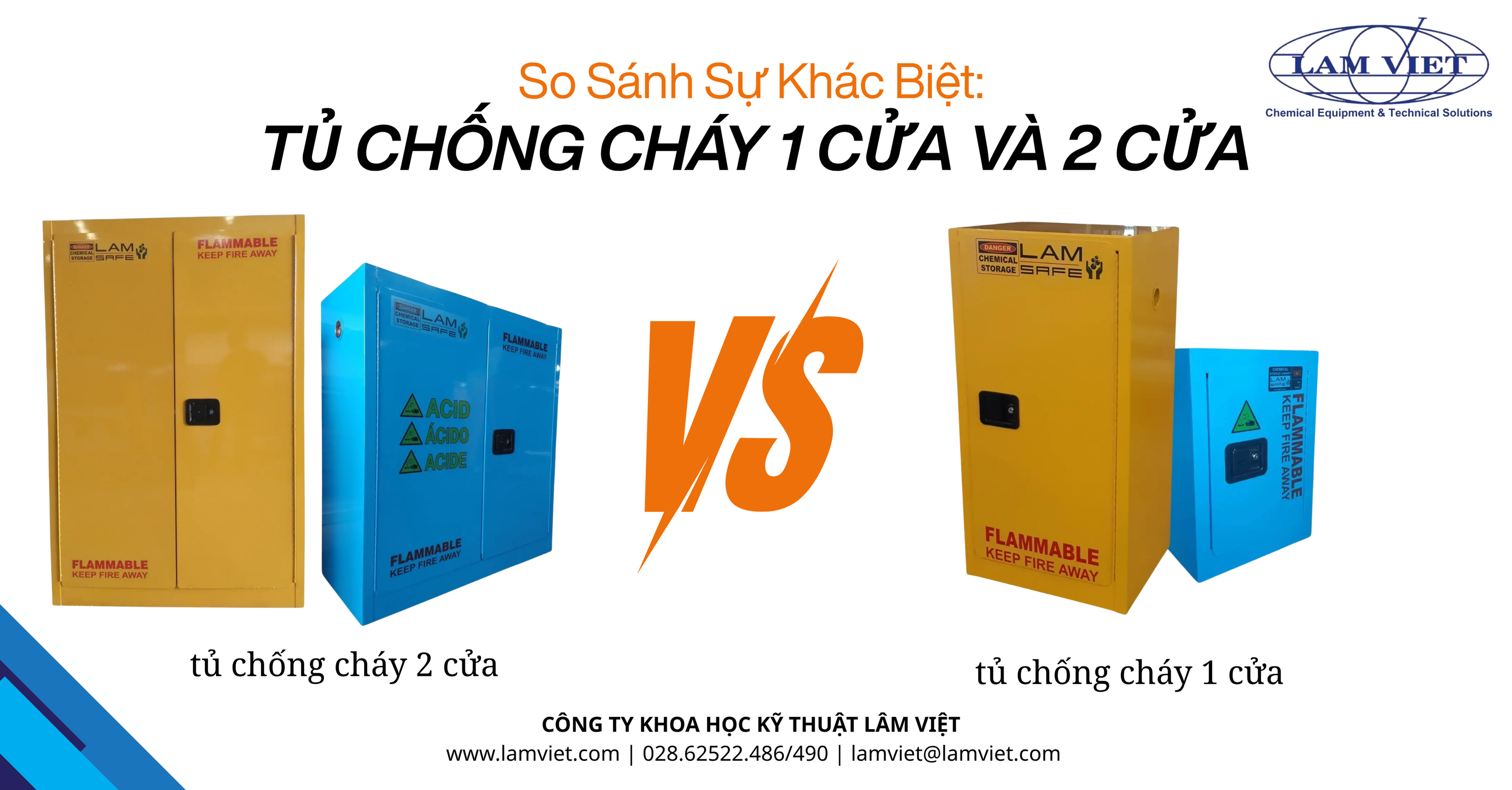 Tủ Lưu Trữ Hóa Chất Chống Cháy LamSafe