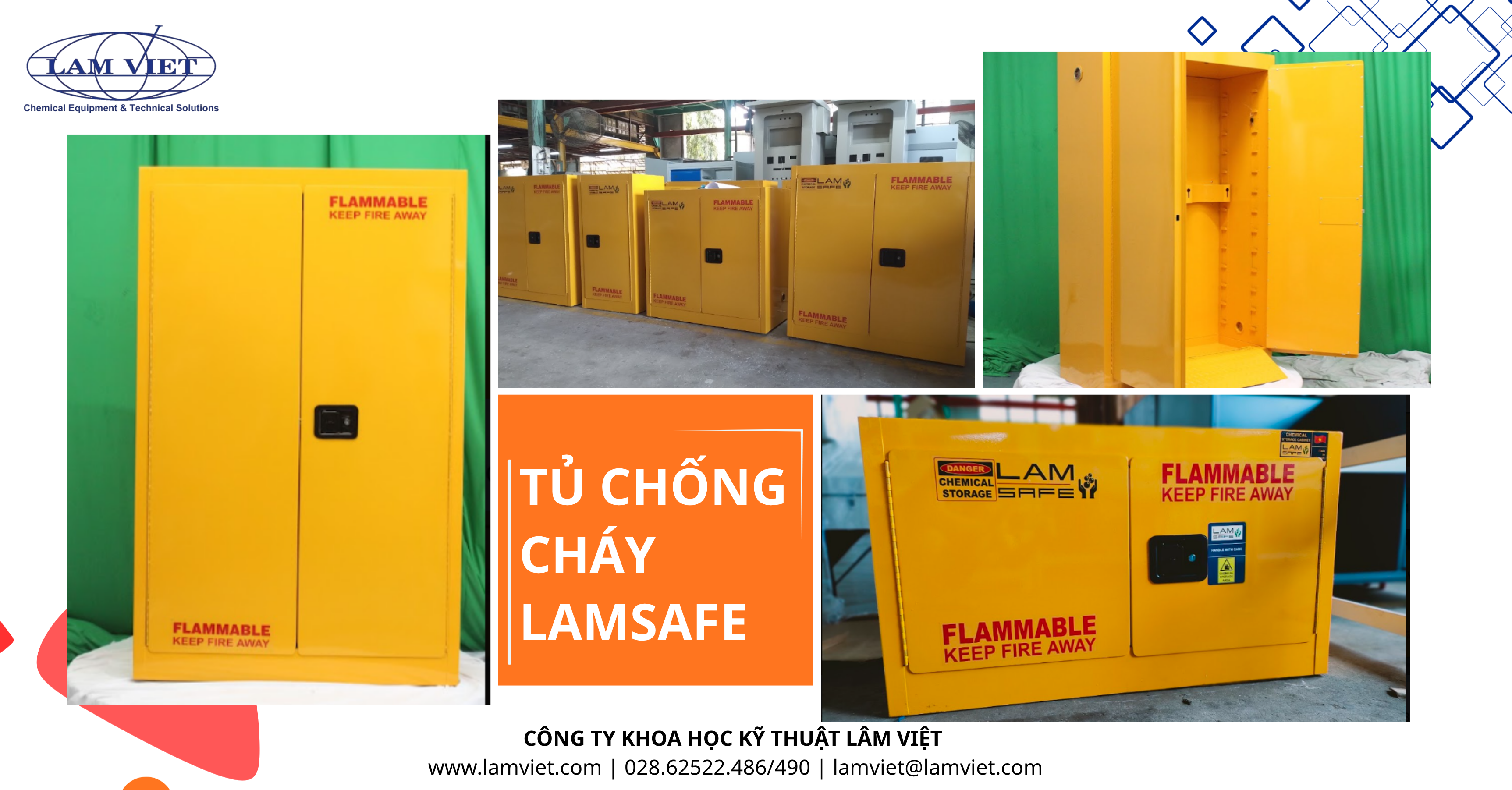 Tủ Lưu Trữ Hóa Chất Chống Cháy LamSafe