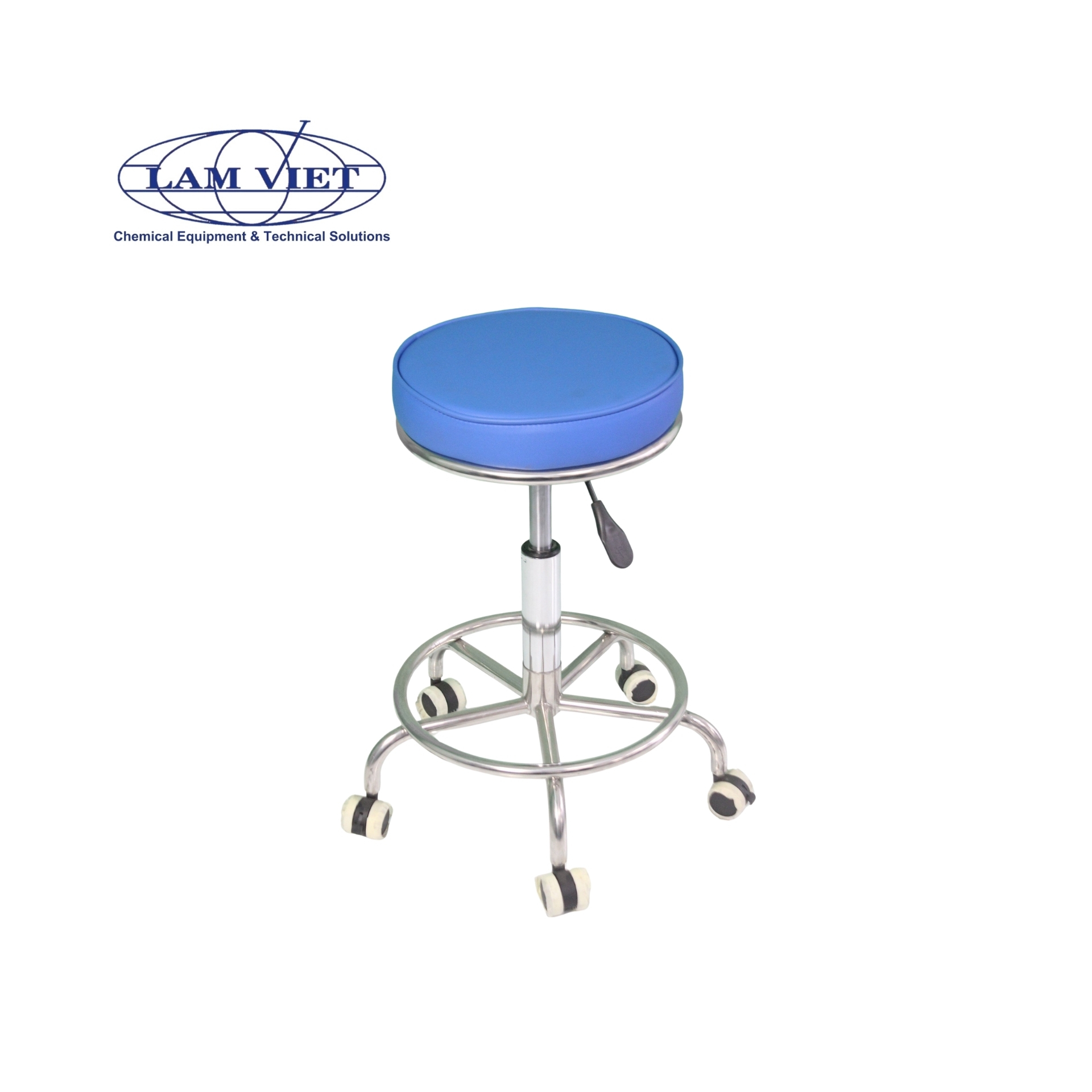 Ghế phòng thí nghiệm inox ty hơi