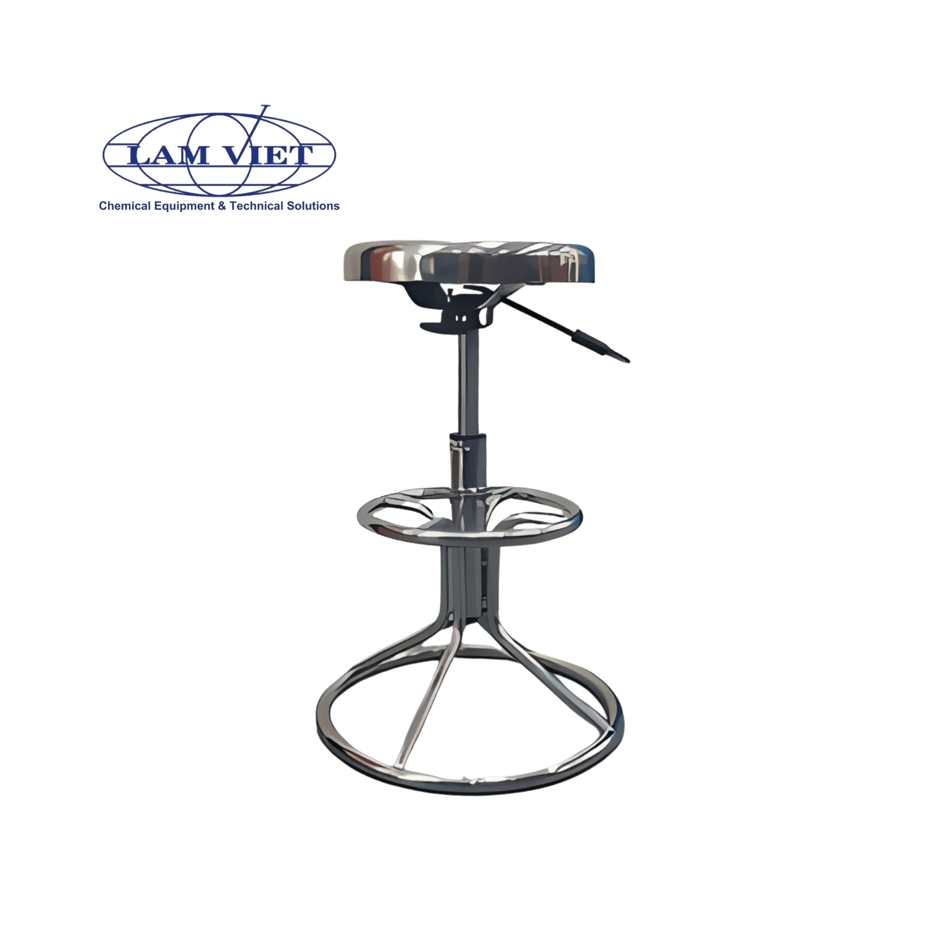 Ghế phòng thí nghiệm inox ty hơi