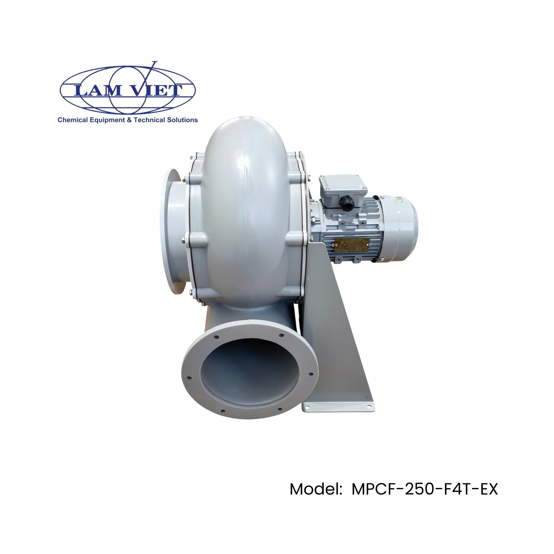 Quạt hút chịu acid với motor chống nổ