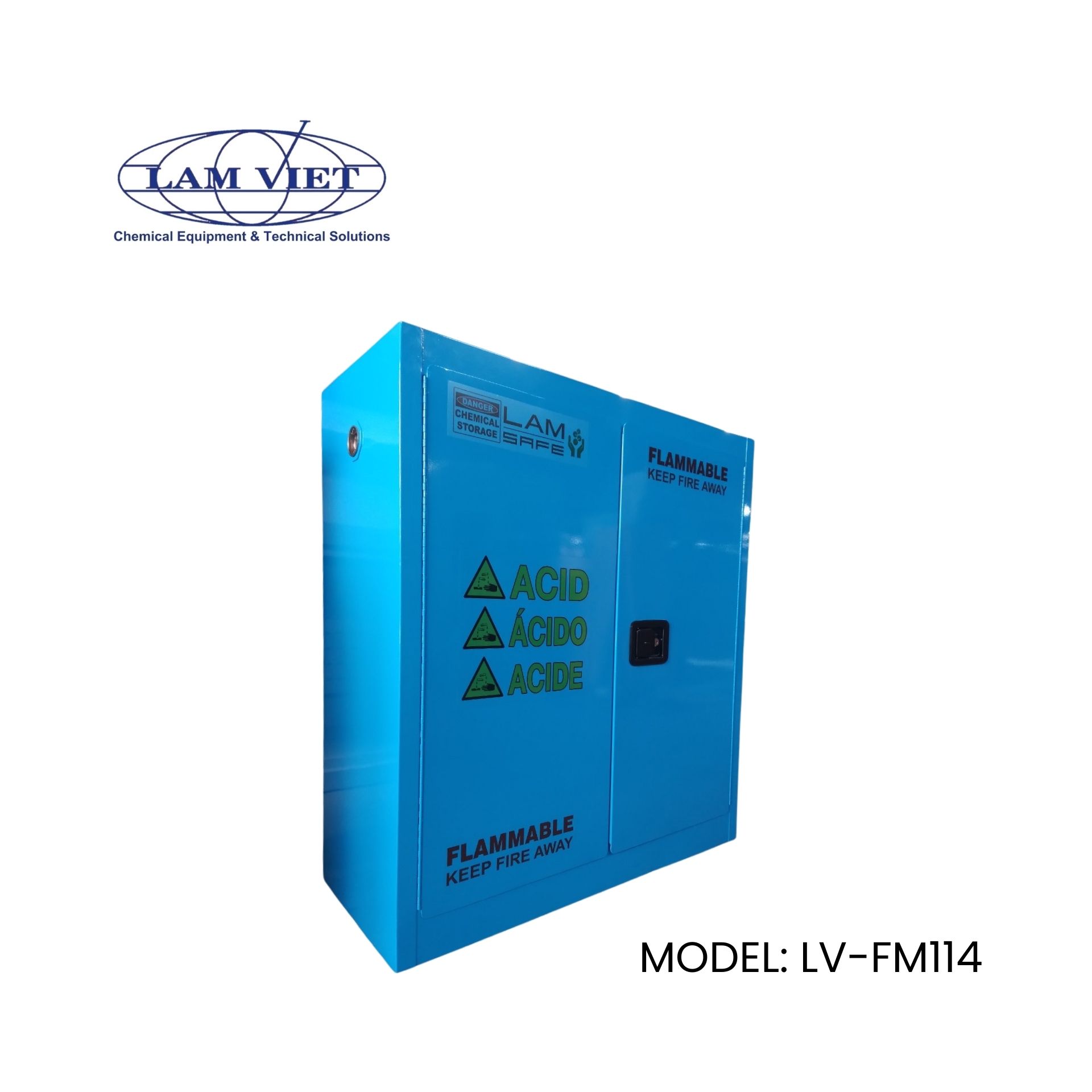 Tủ Chứa Dung Môi Chống Cháy 2 Cửa