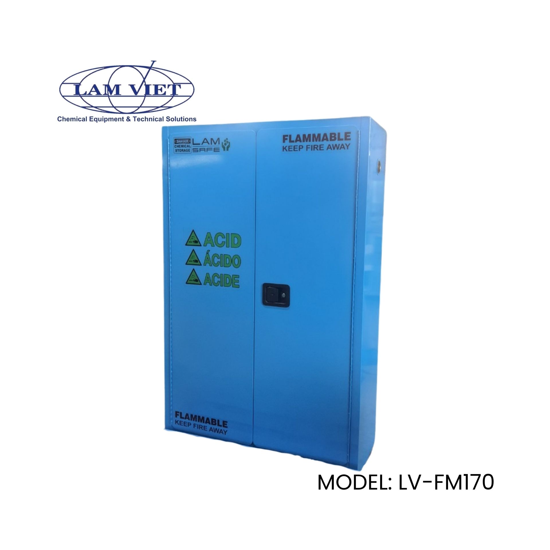 Tủ Chứa Dung Môi Chống Cháy 2 Cửa