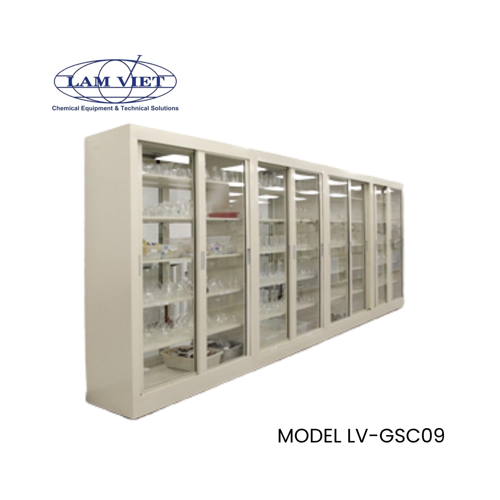 Tủ chứa dụng cụ thủy tinh