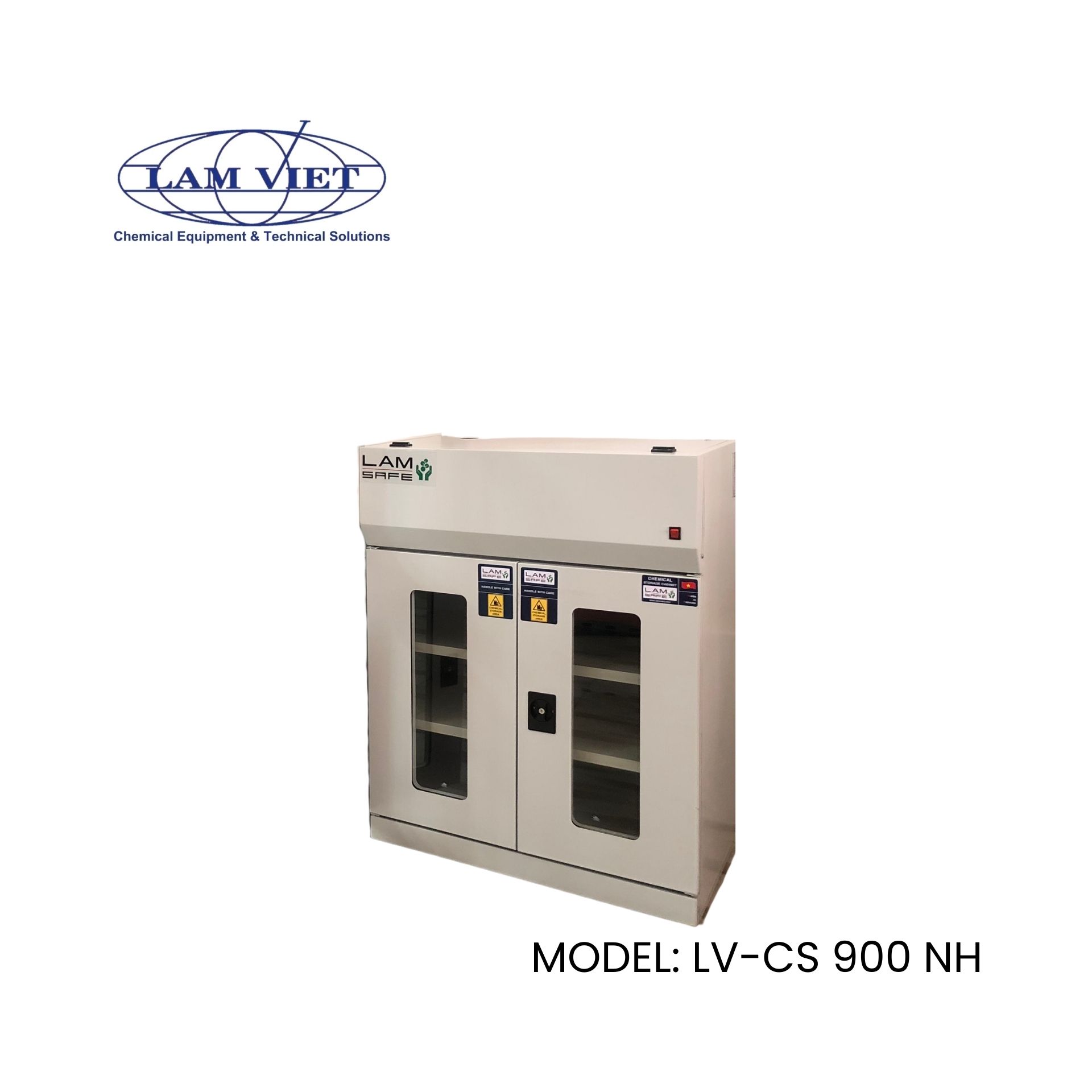 Tủ hóa chất có lọc hấp thu giúp lưu trữ hóa chất an toàn hơn