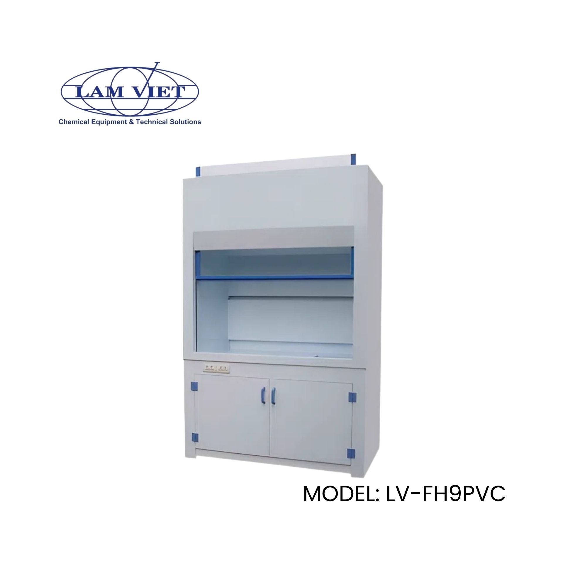 Tủ hút khí độc chịu acid phiên bản chất liệu nhựa PVC