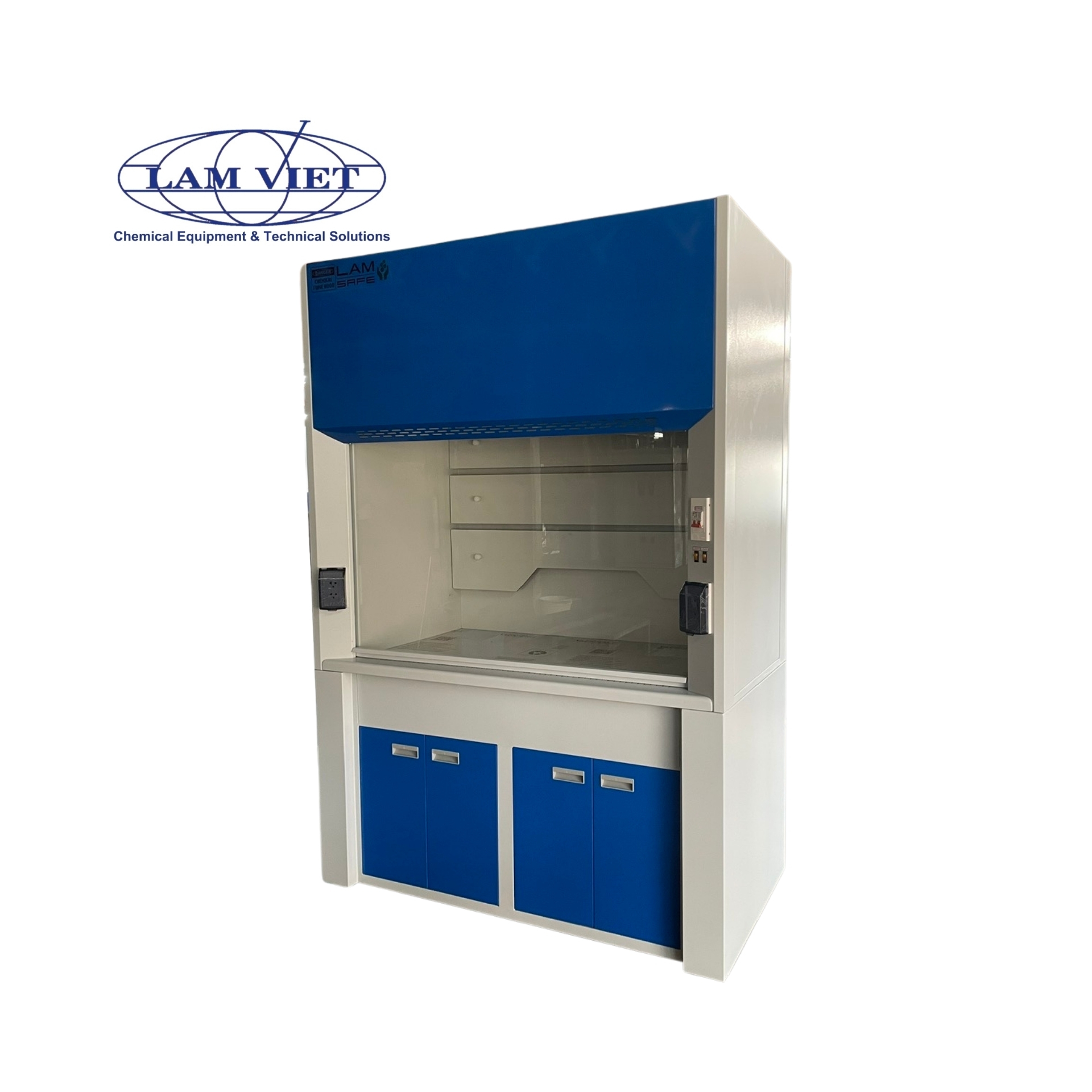 Tủ hút khí độc chất liệu khung bằng sắt sơn tĩnh điện