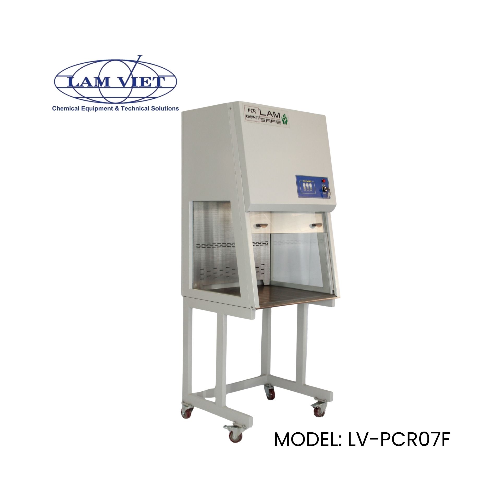 Tủ thao tác PCR có gió hoàn lưu qua lọc HEPA