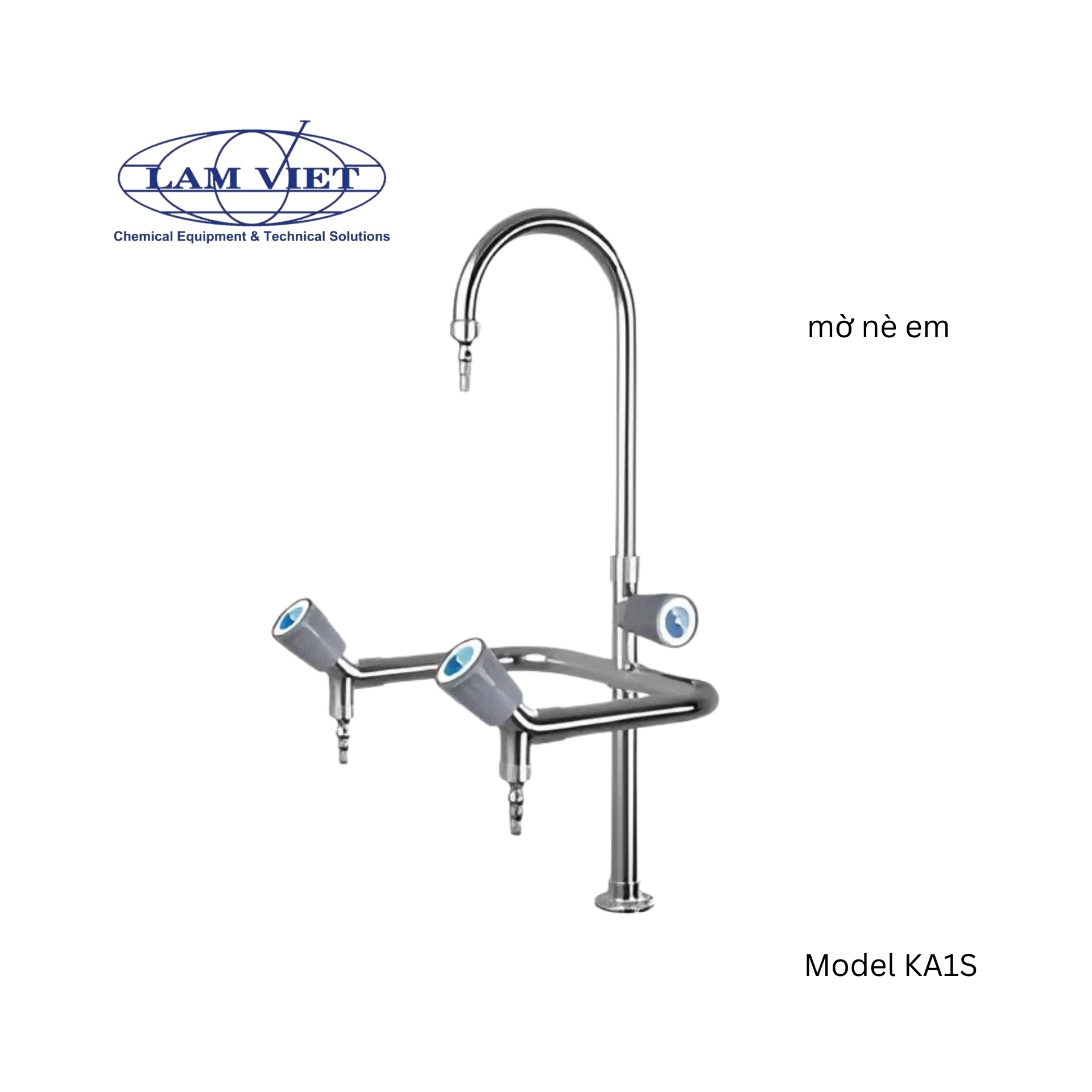 Vòi nước thí nghiệm 3 nhánh